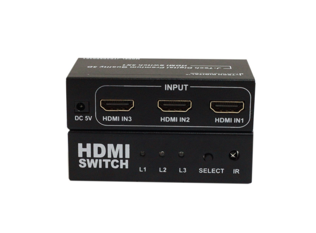 JTech Digital JTD3DSP0301 3Port High Speed HDMI Switch with IR