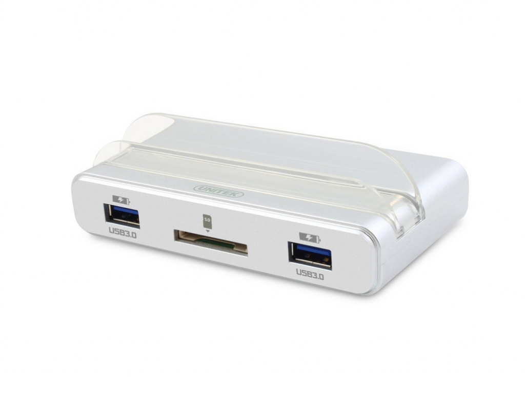 Unitek Y3068 Smart OTG Charging Docking Station with USB 3.0 Hub+SD
