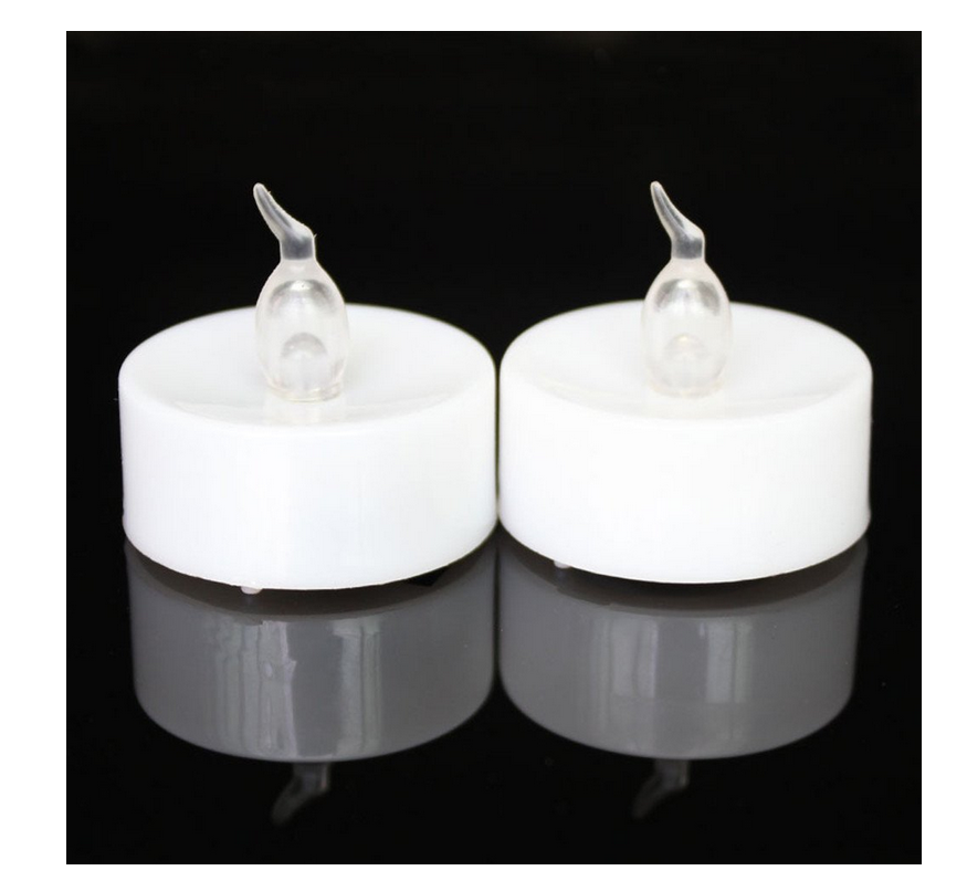 Youngerbaby 12pcs Cool White Battery Operated Candles Flameless Led